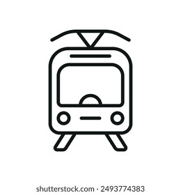 Tram icon vector design templates simple and modern concept