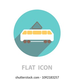 Tram icon. vector illustration