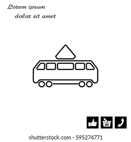 Tram icon. vector illustration