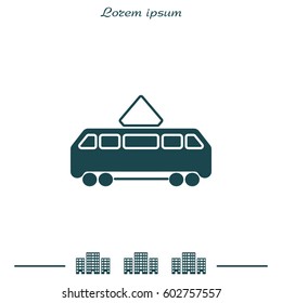 Tram icon. vector illustration