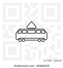 Tram icon. vector illustration