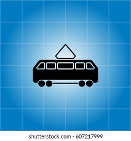Tram icon. vector illustration