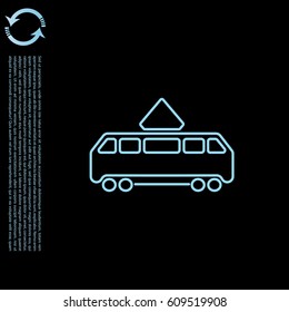 Tram icon. vector illustration