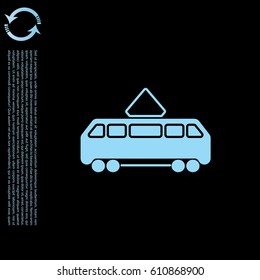 Tram icon. vector illustration