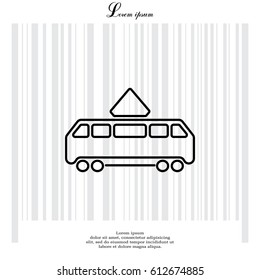 Tram icon. vector illustration