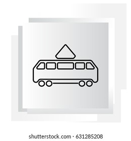 Tram icon. vector illustration