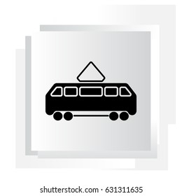 Tram icon. vector illustration