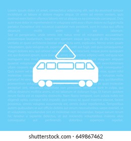 Tram icon. vector illustration