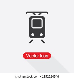 Tram Icon Vector Illustration Eps10