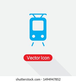 Tram Icon Vector Illustration Eps10