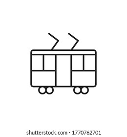 tram icon vector sign symbol