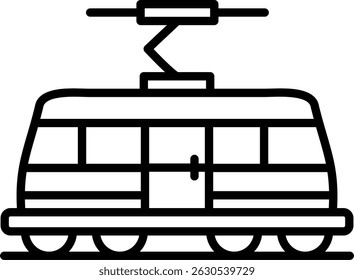 Tram Nuevo Vector de diseño de iconos creativos