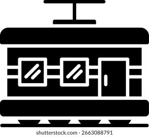 Tram Nuevo Vector de diseño de iconos creativos