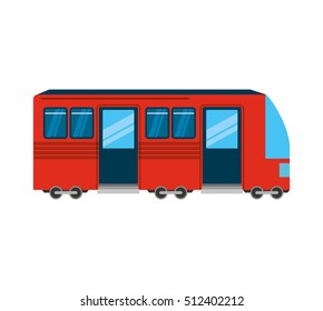tram public transport icon vector illustration design
