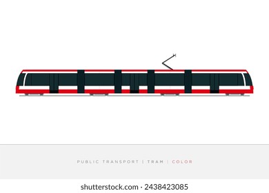 tram in Toronto, Canada. vector