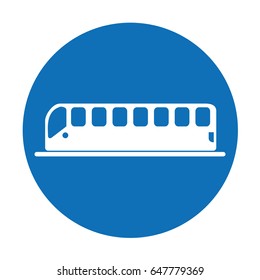 tram transport isolated icon