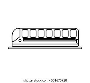 tram transport isolated icon vector illustration design