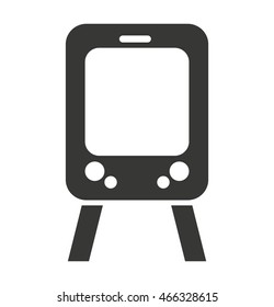 tram transport public icon vector illustration design