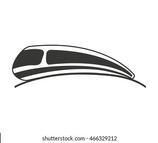 tram transport public icon vector illustration design