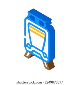 tram transport vehicle isometric icon vector. tram transport vehicle sign. isolated symbol illustration