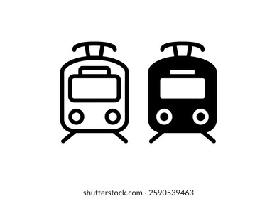 Tram or trolley icon Vector