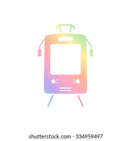 Tram -  vector icon
