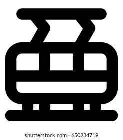 Tram Vector Icon