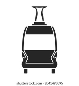 Tram vector icon.Black vector icon isolated on white background tram.