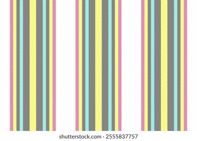 Trame texture vertical vector, tissue background lines fabric. Tany seamless pattern stripe textile in white and black colors palette.