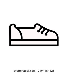 Tramp, sports shoe, sneaker - vector illustration	