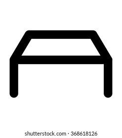 Trampoline Bold Line Vector Icon