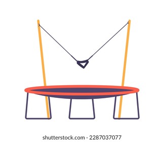 Trampolina, Tela Elástica Estirada Sobre Un Marco Metálico, Diseñada Para Ofrecer Una Experiencia De Bouncing Alegre, Actividad