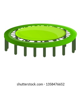 Trampoline icon. Cartoon of trampoline vector icon for web design isolated on white background