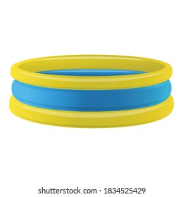 Trampoline icon. Cartoon of trampoline vector icon for web design isolated on white background