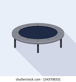 Trampoline icon. Flat illustration of trampoline vector icon for web design