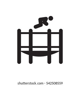 trampoline icon illustration isolated vector sign symbol