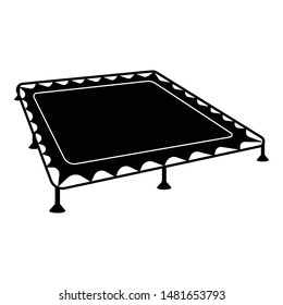 Trampoline icon. Simple illustration of trampoline vector icon for web design isolated on white background