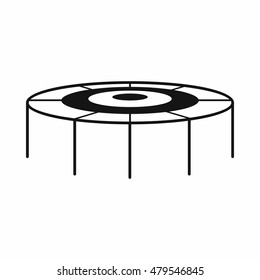 Trampoline icon in simple style isolated on white background vector illustration