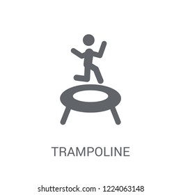 Trampoline icon. Trendy Trampoline logo concept on white background from Circus collection. Suitable for use on web apps, mobile apps and print media.