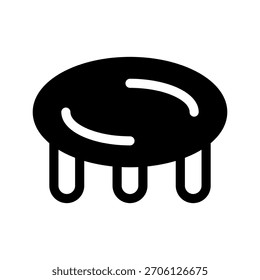 Ilustração de design de símbolo de vetor de ícone de trampolim