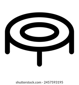 Trampoline icon for web, app, infographic, etc