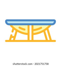 trampoline for jumping and exercising color icon vector. trampoline for jumping and exercising sign. isolated symbol illustration