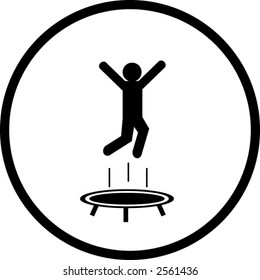 trampoline jumping symbol