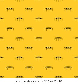 Trampoline pattern seamless vector repeat geometric yellow for any design
