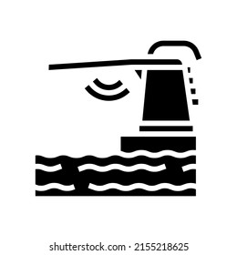 trampoline pool glyph icon vector. trampoline pool sign. isolated contour symbol black illustration