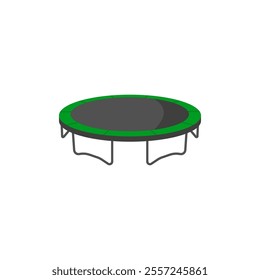 Trampoline, Sport Equipment Vector Illustration Isolated