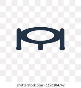 Trampoline vector icon isolated on transparent background, Trampoline transparency concept can be used web and mobile