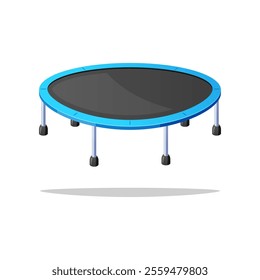 Trampoline vector isolated on white background.