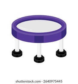 Trampoline Vector style icon. Eps 10 file