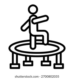 Elemento De Ícone De Treino Trampolim Para Design